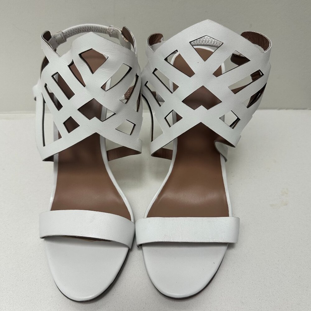 Fifth City White Cut Out Sexy Heels / Sandals in (Size 8M)